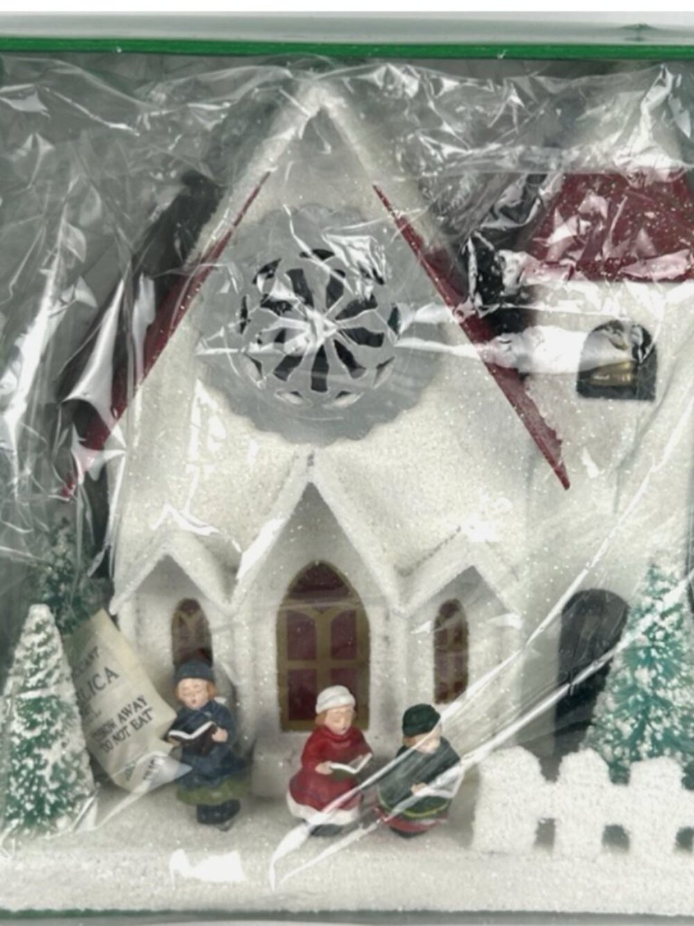 Shiny Brite Christopher Radko Whispering Pines Church Putz Style House Holiday